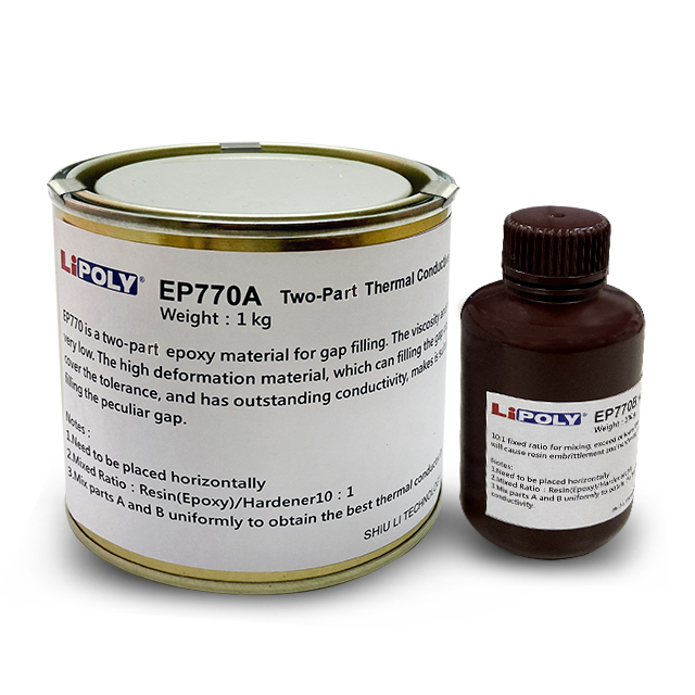 The EP770 Non-Silicone Thermal Grease by LiPOLY® is a high-performance thermal gap filler designed for effective heat dissipation in various applications. This silicone-free, two-part sealing gap filler is particularly suitable for environments where low molecular siloxane volatilization is a concern. Here’s a detailed overview of its features, applications, and benefits: